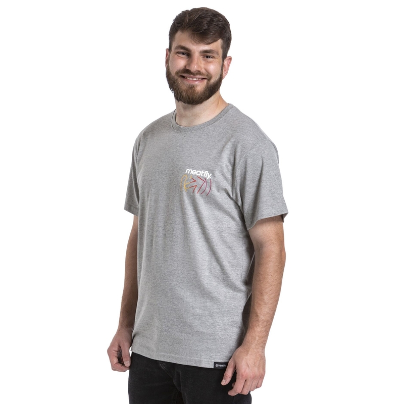 T-shirt Meatfly Marmi grå udsalg