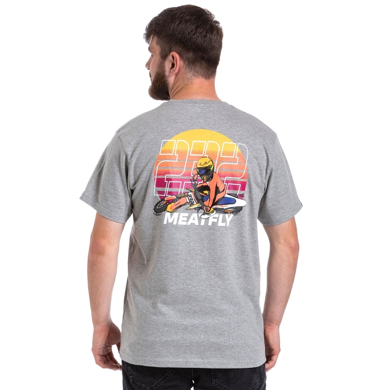T-shirt Meatfly Marmi grå udsalg