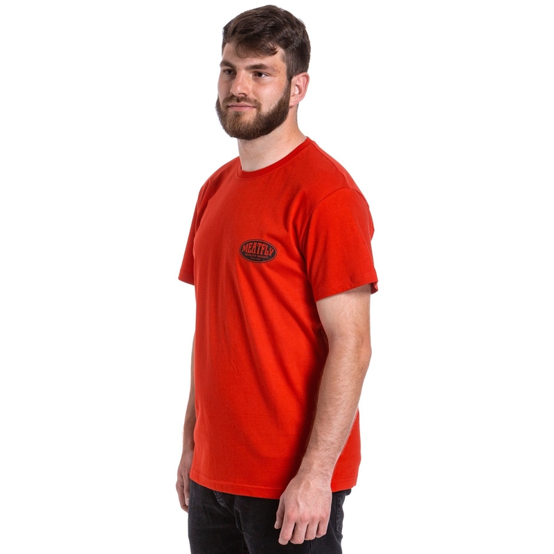 T-shirt Meatfly Ride Till Death rød udsalg