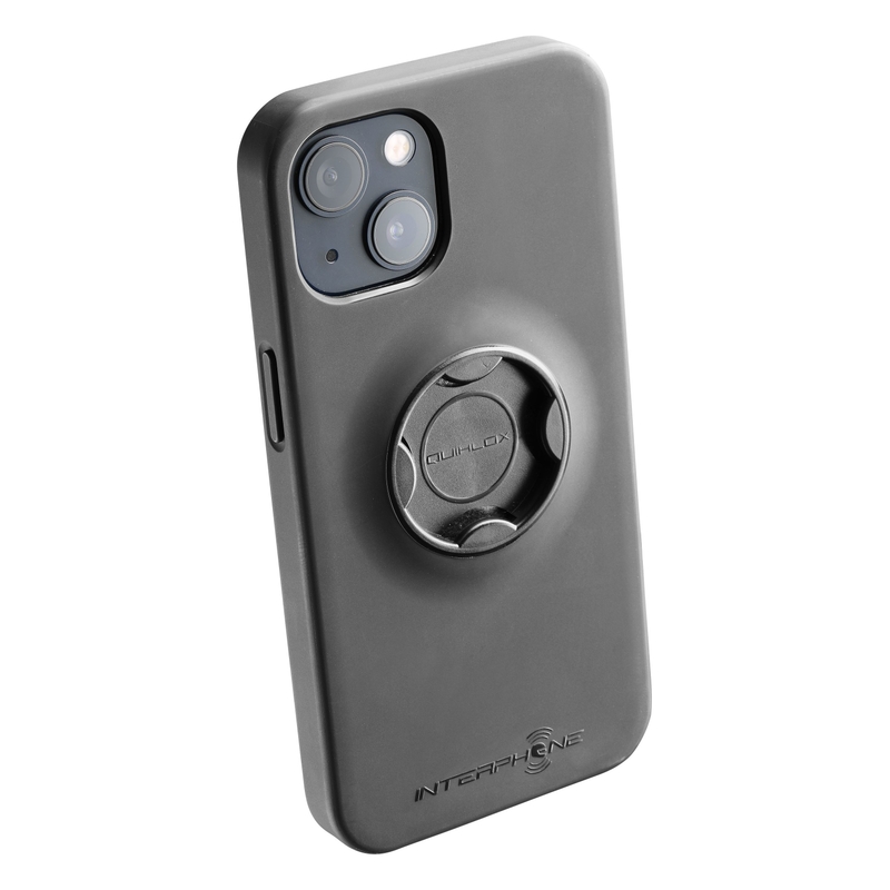 Beskyttelsescover Interphone QUIKLOX til Apple iPhone 13 sort