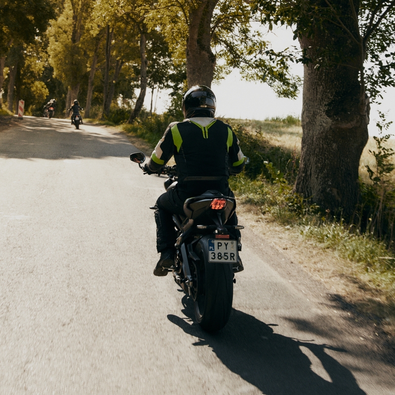 Ozone Flow sort-grå-fluogul motorcykeljakke udsalg
