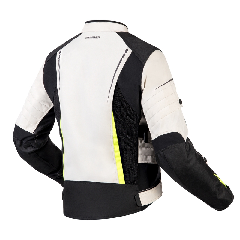 Ozone Flow Black-Gray-Fluo Yellow motorcykeljakke til kvinder udsalg