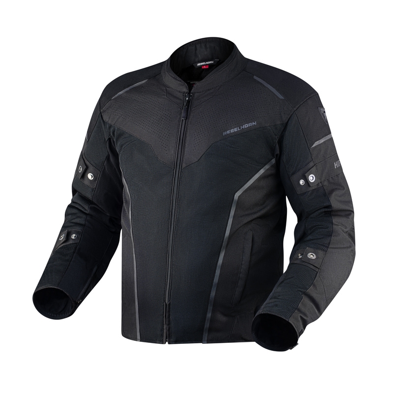 Rebelhorn Hiflow IV motorcykeljakke sort udsalg