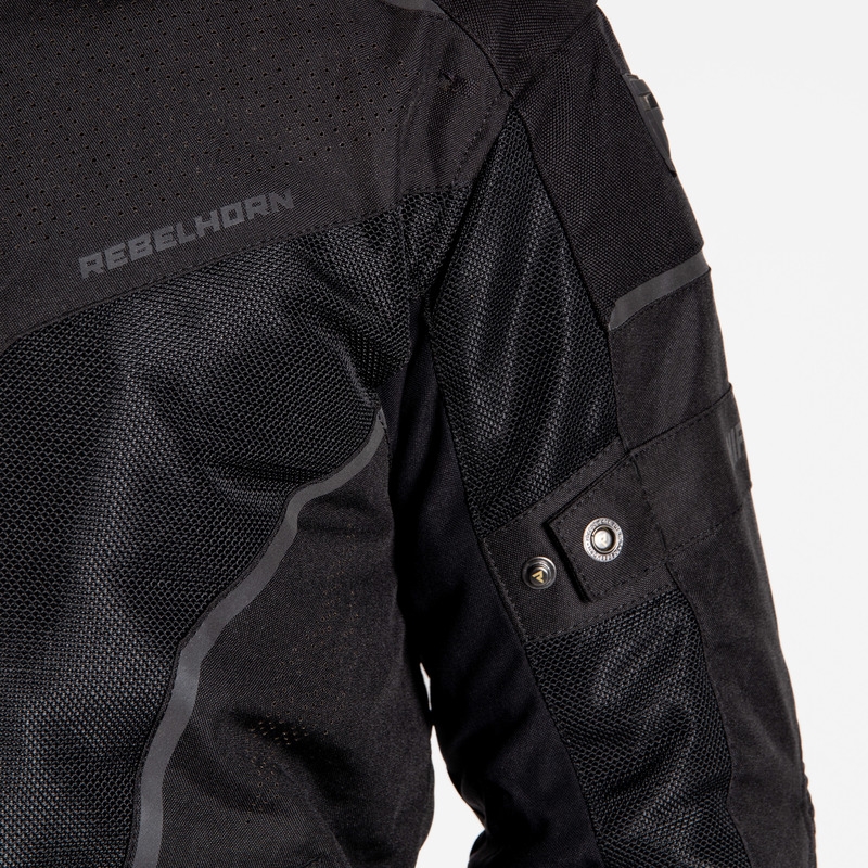 Rebelhorn Hiflow IV motorcykeljakke sort udsalg