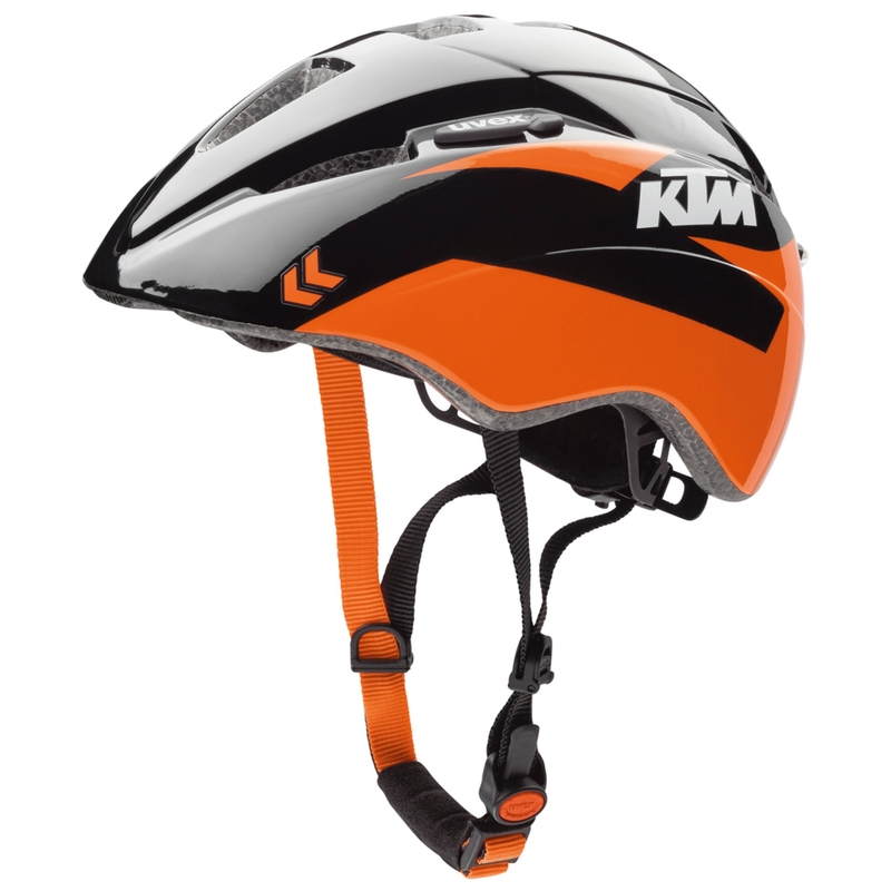 Børnecykelhjelm KTM sort-orange