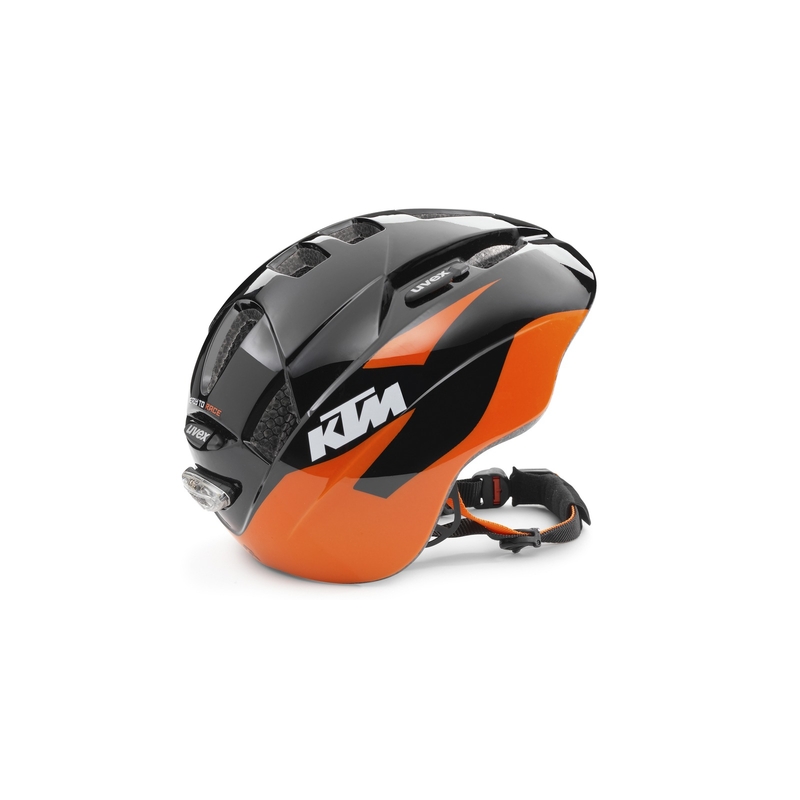 Børnecykelhjelm KTM sort-orange