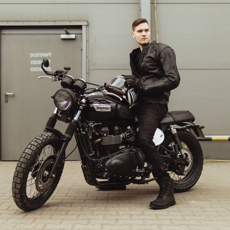 Rebelhorn Rage II sorte motorcykeljeans udsalg