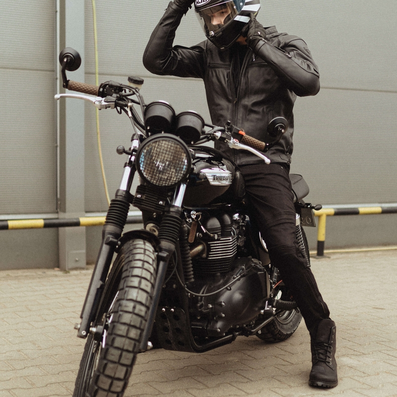 Rebelhorn Rage II sorte motorcykeljeans udsalg