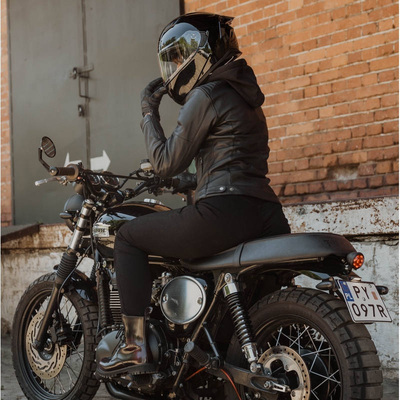 Ozone Striker motorcykeljakke til kvinder, sort