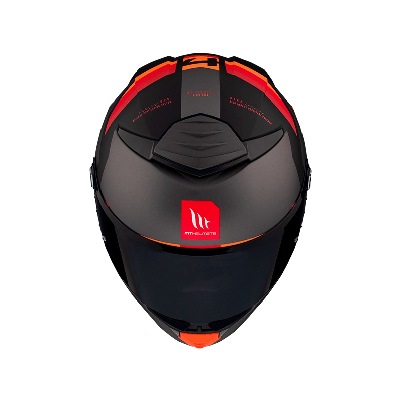 Integrální přilba na motorku MT FF118SV Thunder 4 SV ERGO B15 šedo-oranžovo-červená