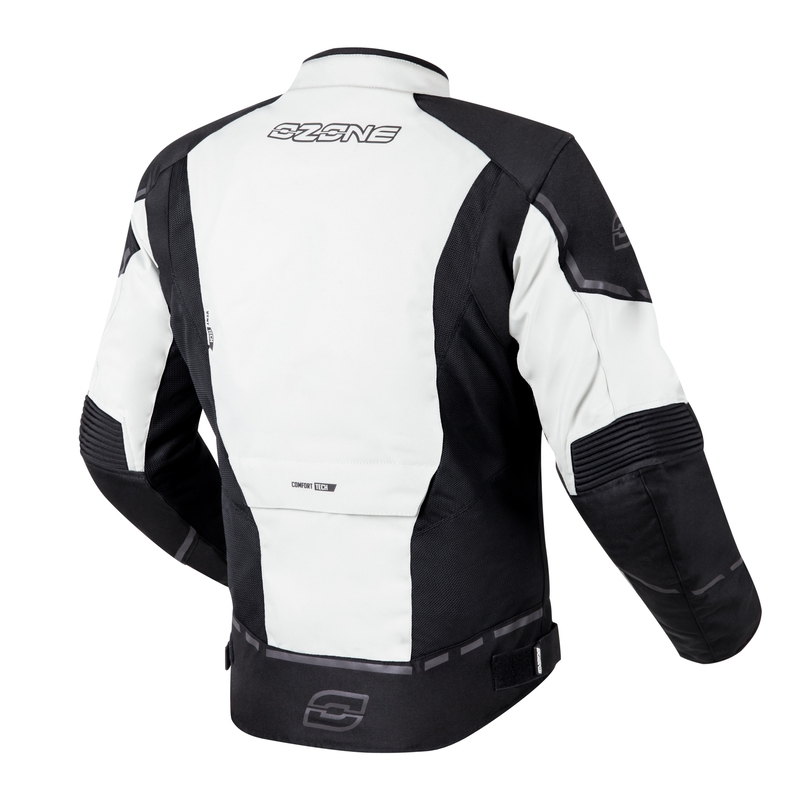 Motojakke Ozone Jet II grå-sort udsalg