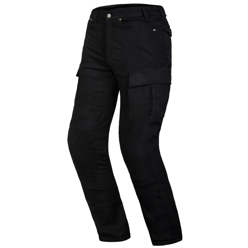 Ozone Shadow II sorte motorcykeljeans udsalg