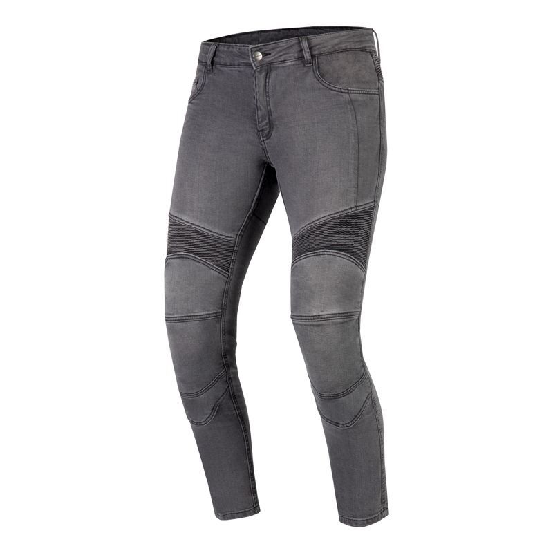 Ozone Roxy Washed Black Motorcycle Jeans til kvinder udsalg