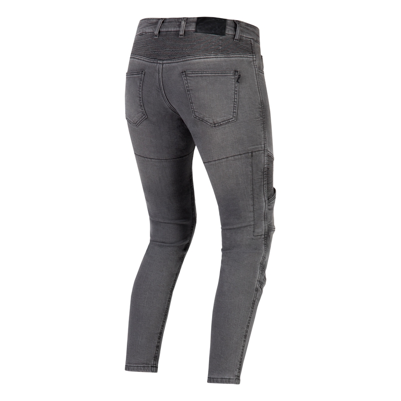 Ozone Roxy Washed Black Motorcycle Jeans til kvinder udsalg
