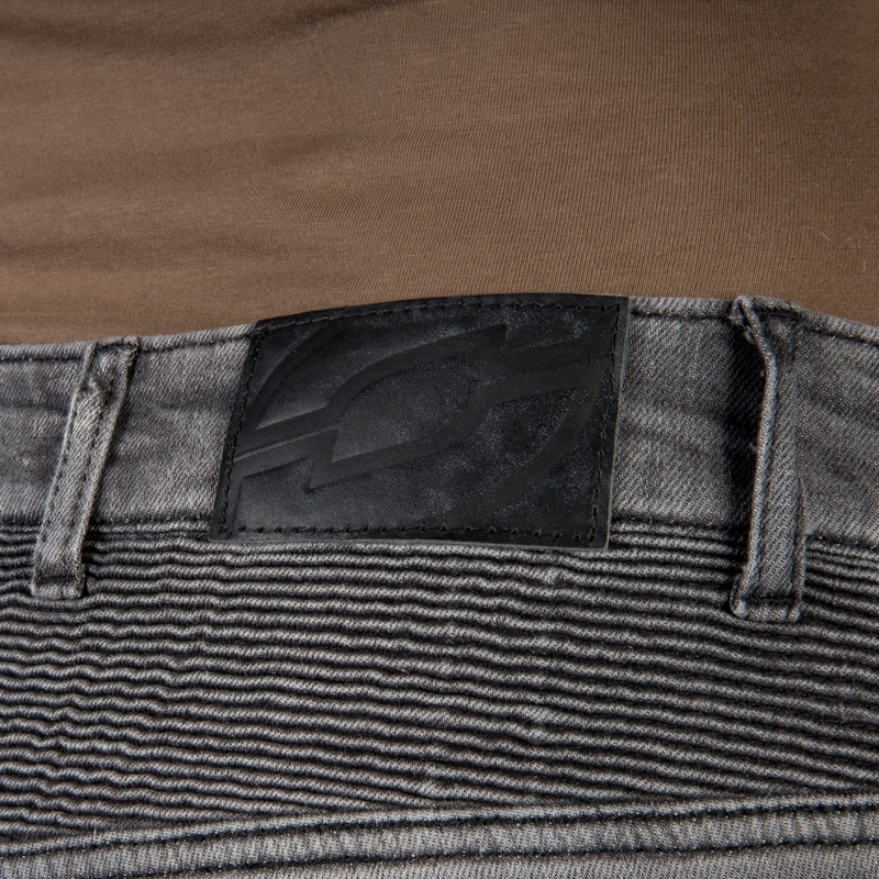 Ozone Roxy Washed Black Motorcycle Jeans til kvinder udsalg
