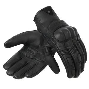 Motorcykelhandsker Rebelhorn Thug II sort perforeret