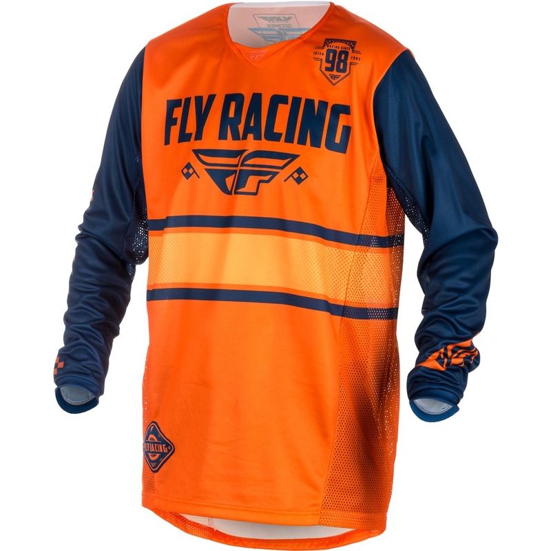 Motokrosový dres FLY Racing Kinetic ERA 2018 - USA oranžovo-modrý