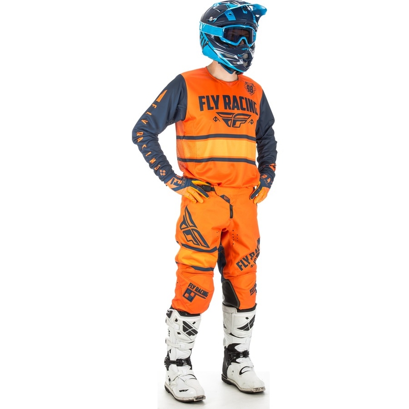 Motokrosový dres FLY Racing Kinetic ERA 2018 - USA oranžovo-modrý