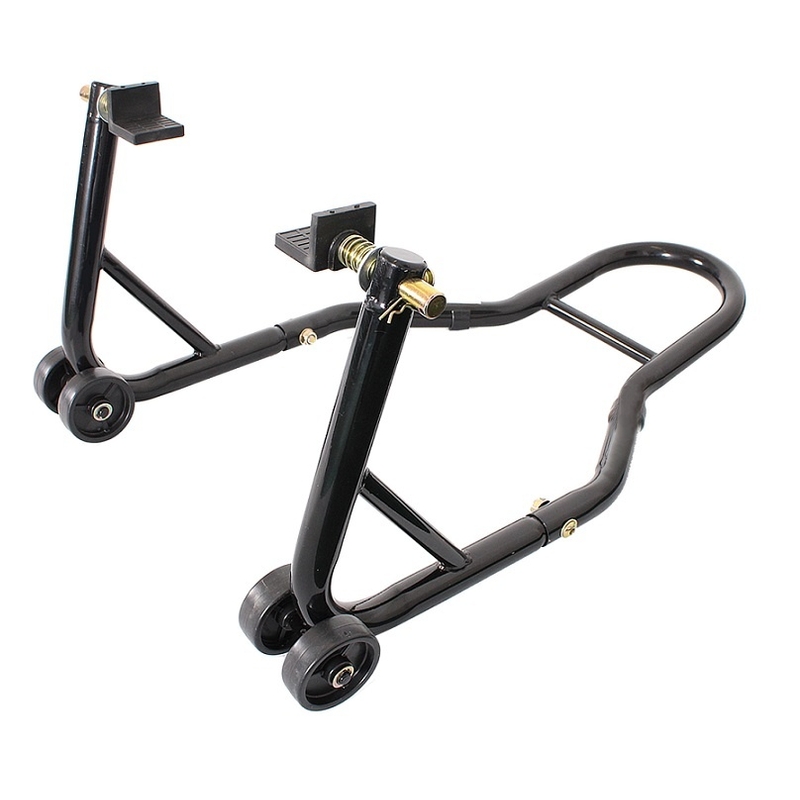R-TOOL motorcykelstativ - bagtil med hjul