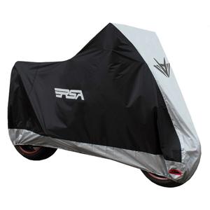 Motorcykelpresenning RSA sort-sølv