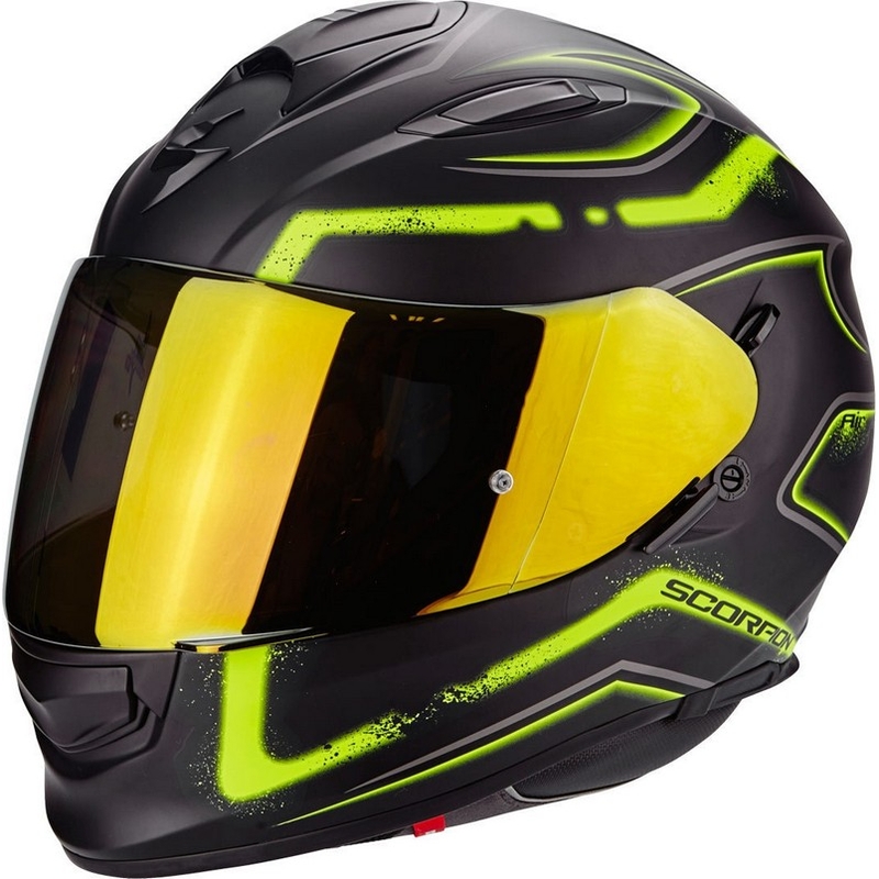 Přilba Scorpion EXO-510 Air Radium černo-fluo žlutá výprodej