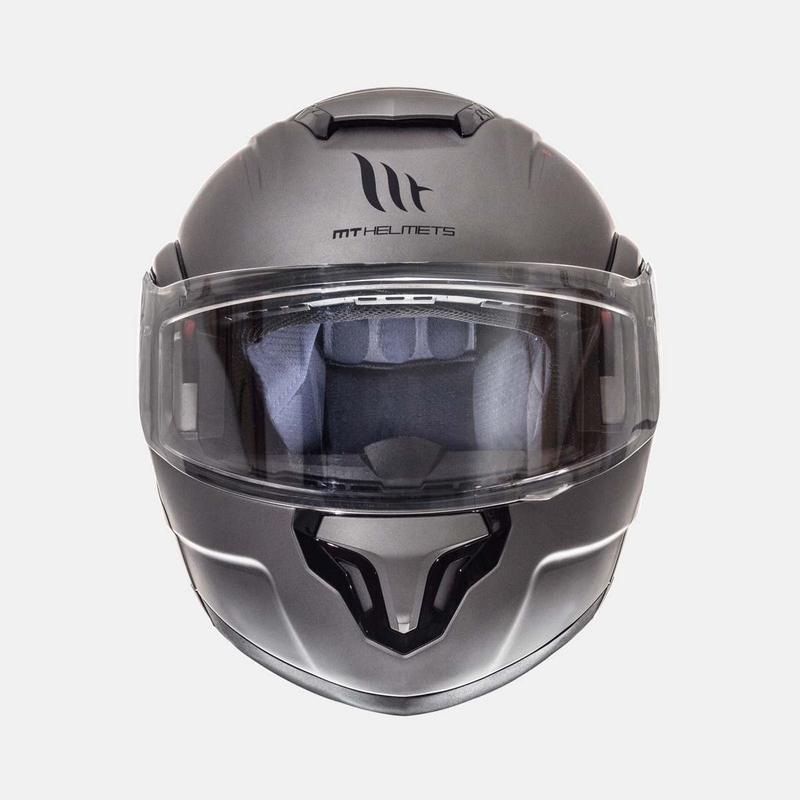 MT Atom motorcykelhjelm titanium udsalg