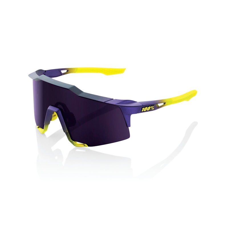 100% SPEEDCRAFT Matte Metallic Digital Brights solbriller lilla-gule (lilla glas)