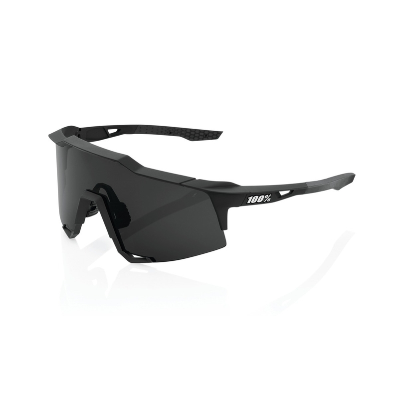 100% SPEEDCRAFT Soft Tact Black solbriller (røgfarvet glas)
