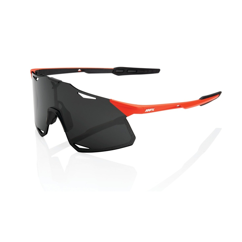 Solbriller 100% HYPERCRAFT Matte Oxyfire sort-rød (røgfarvet glas)