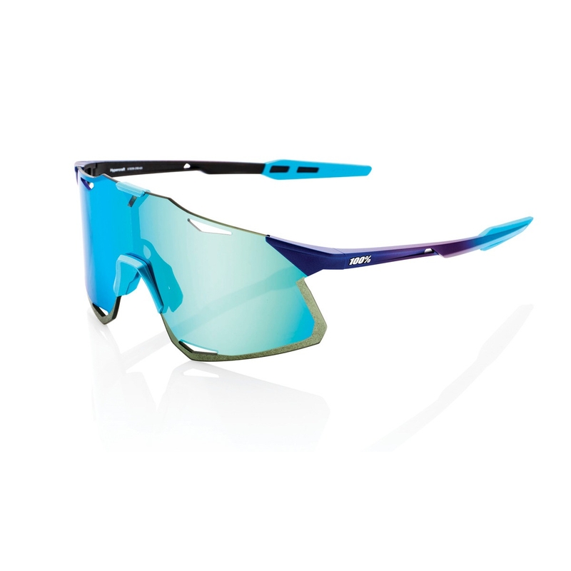 Solbriller 100% HYPERCRAFT Matte Metallic Into the Fade blue (blå kromglas)