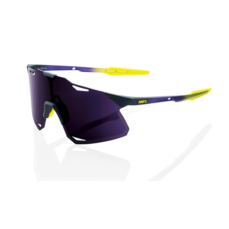 Solbriller 100% HYPERCRAFT Metallic Digital Brights violet-gul (violet glas)