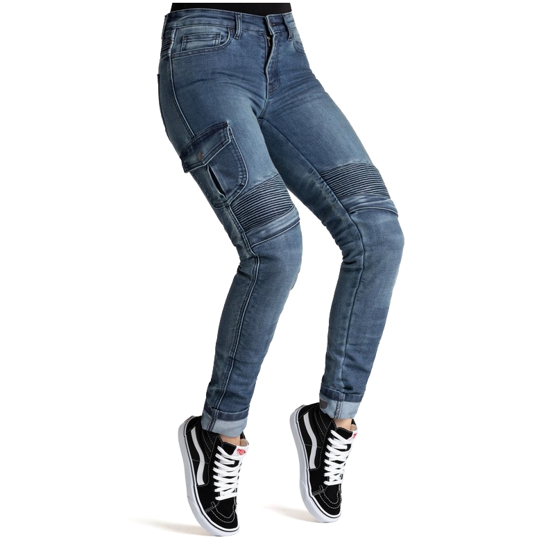 Blå motorcykeljeans fra BROGER Ohio til kvinder udsalg