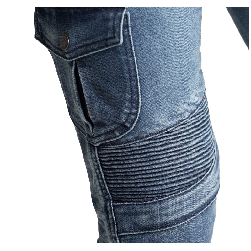 Blå motorcykeljeans fra BROGER Ohio til kvinder udsalg