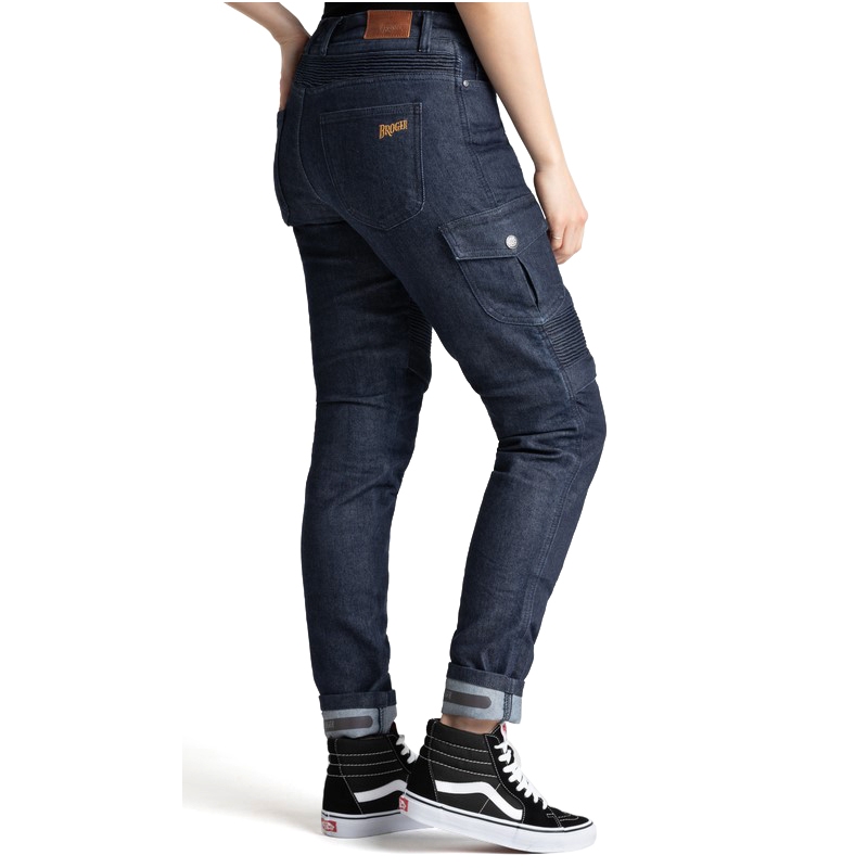 BROGER Ohio mørkeblå motorcykeljeans til kvinder udsalg