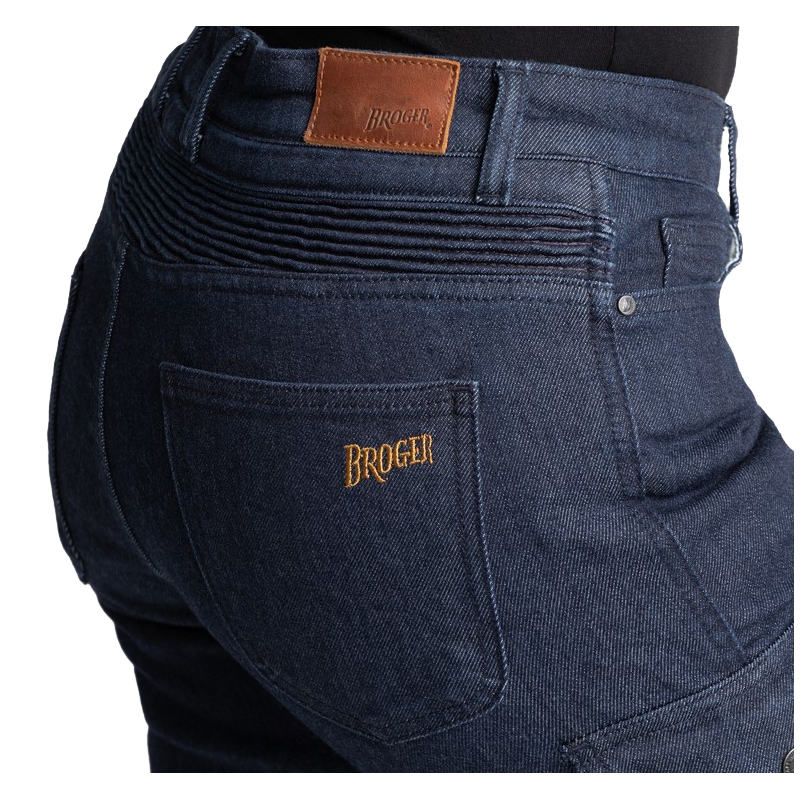BROGER Ohio mørkeblå motorcykeljeans til kvinder udsalg