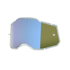 Plexi 100% indsprøjtet Racecraft 2/Accuri 2/Strata 2 blå spejlet (Antidug)