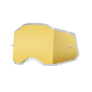 Plexi 100% indsprøjtet Racecraft 2/Accuri 2/Strata 2 guldspejl (Antidug)