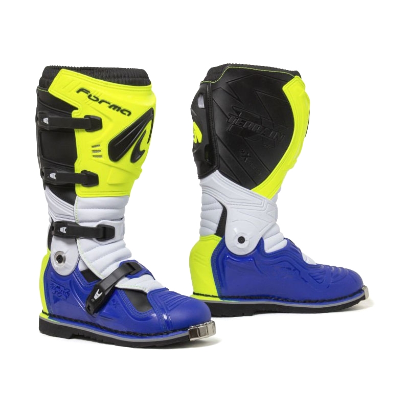 Forma Terrain Evolution TX fluo gul-hvid-blå motorcykelstøvler