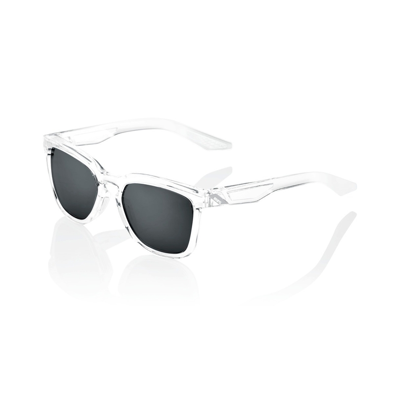 Sluneční brýle 100% HUDSON Polished Crystal Haze transparentní (černá skla)