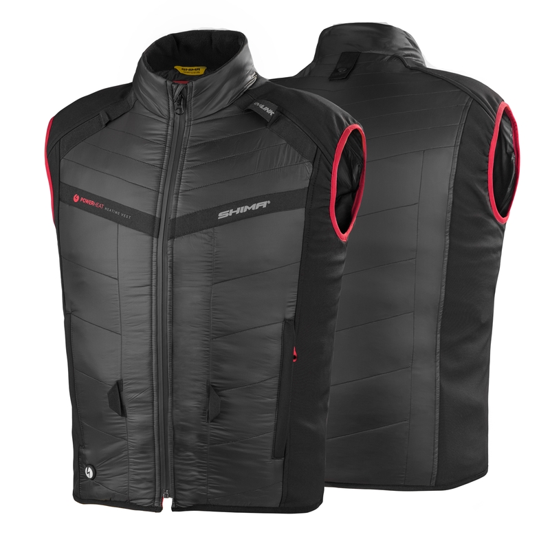 Shima Powerheat Vest sort-rød