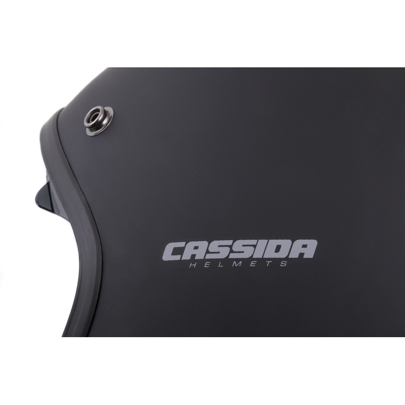 Cassida Oxygen åben motorcykelhjelm sort mat