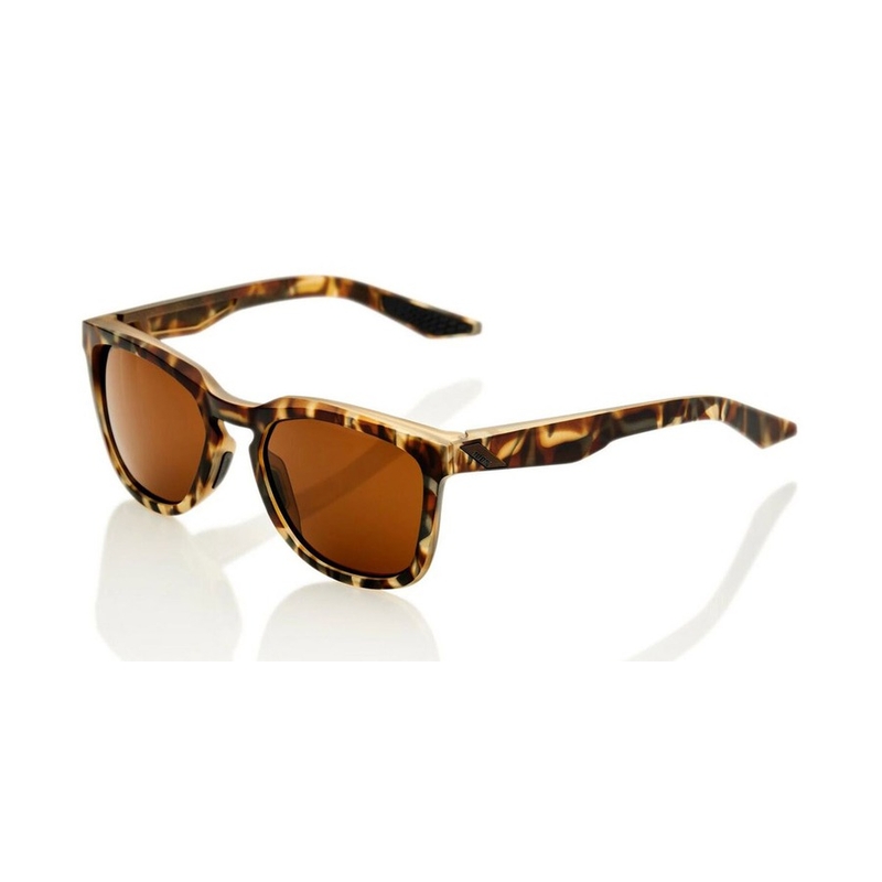 Solbriller 100% HUDSON Soft Tact Havana brown (bronzefarvede glas)