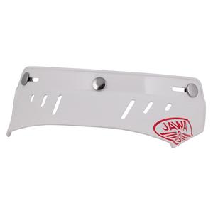 Fladt visir til Cassida Oxygen Jawa-hjelme, hvid