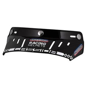 Fladt visir til Cassida Oxygen Racing Spirit-hjelme, sort