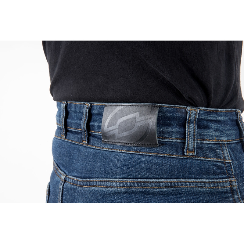 Motorcykeljeans Ozone Hornet II vasket blå udsalg