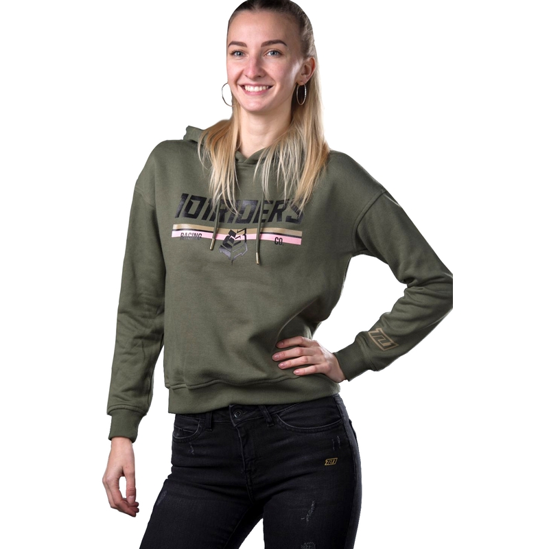 Dámská mikina 101 Riders Fly Hood tmavě zelená výprodej