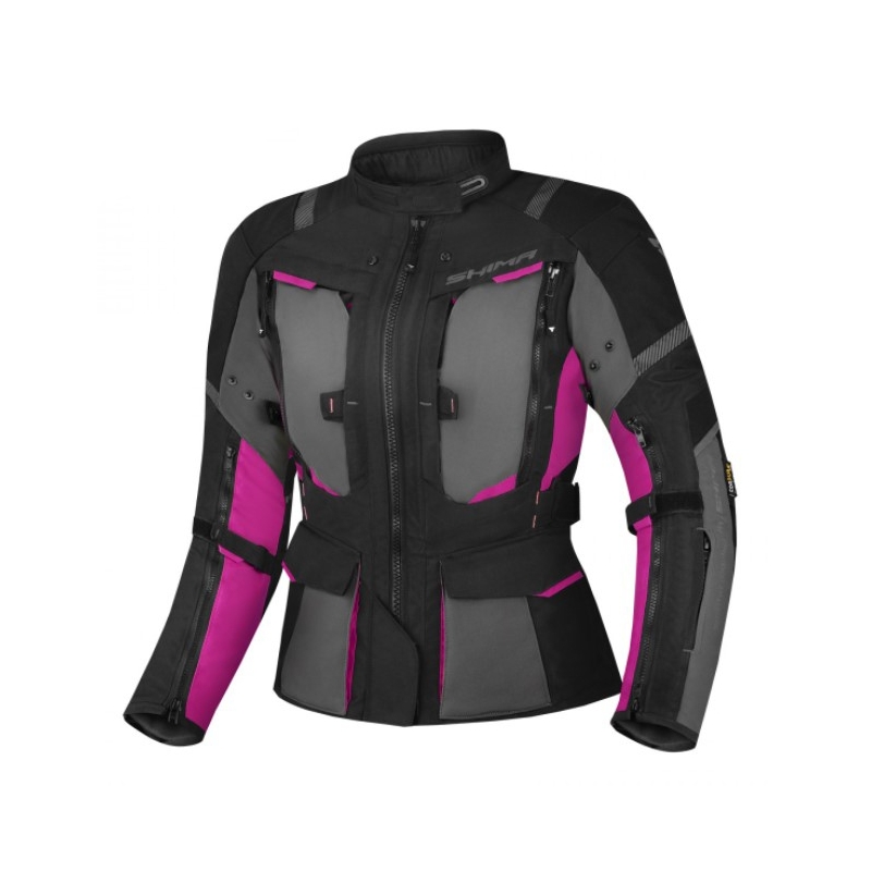 Shima Hero 2.0 motorcykeljakke til kvinder Sort-grå-pink