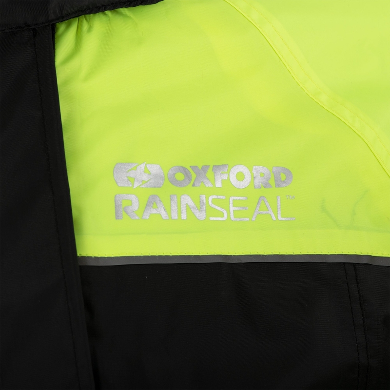 Oxford Rain Seal 22 sort-fluogul regnjakke