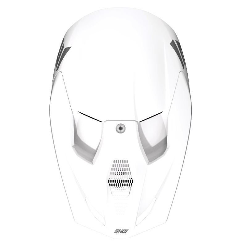 Motocross-hjelm Shot Furious Solid White