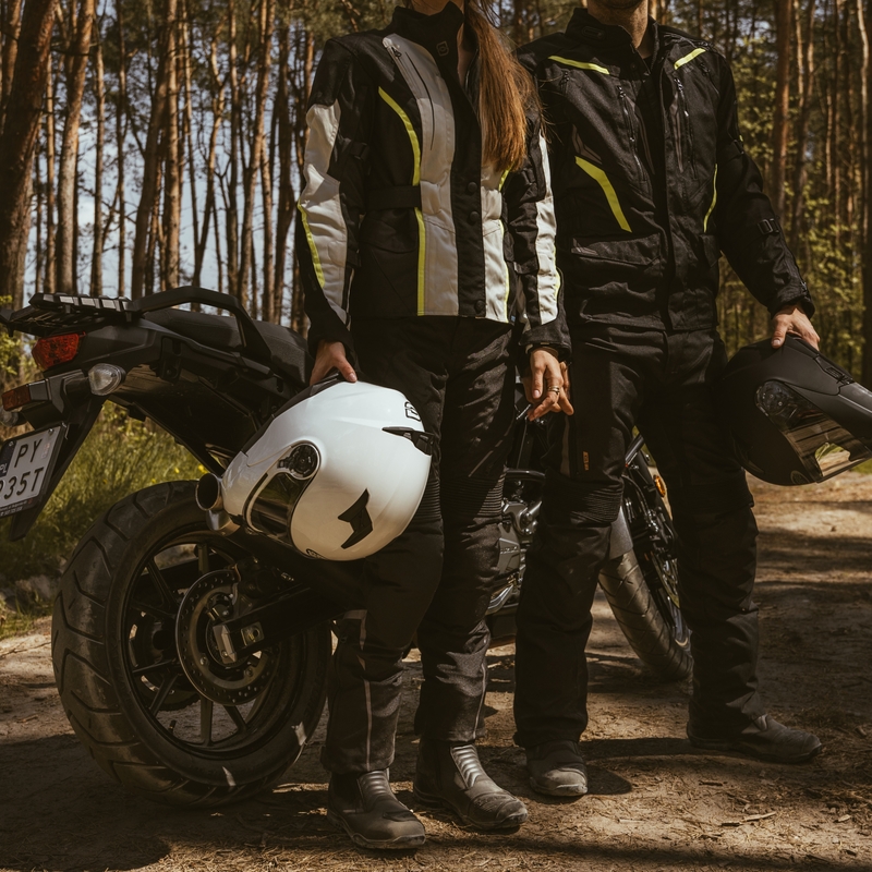 Ozone Sahara Black-Grey-Fluo Yellow motorcykeljakke til kvinder udsalg